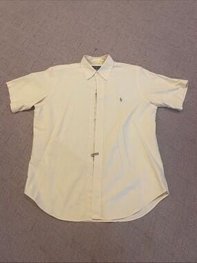 Polo by Ralph Lauren Short-Sleeve Button-Down Shirt - Cream